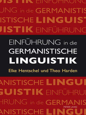 cover image of Einfuehrung in die germanistische Linguistik